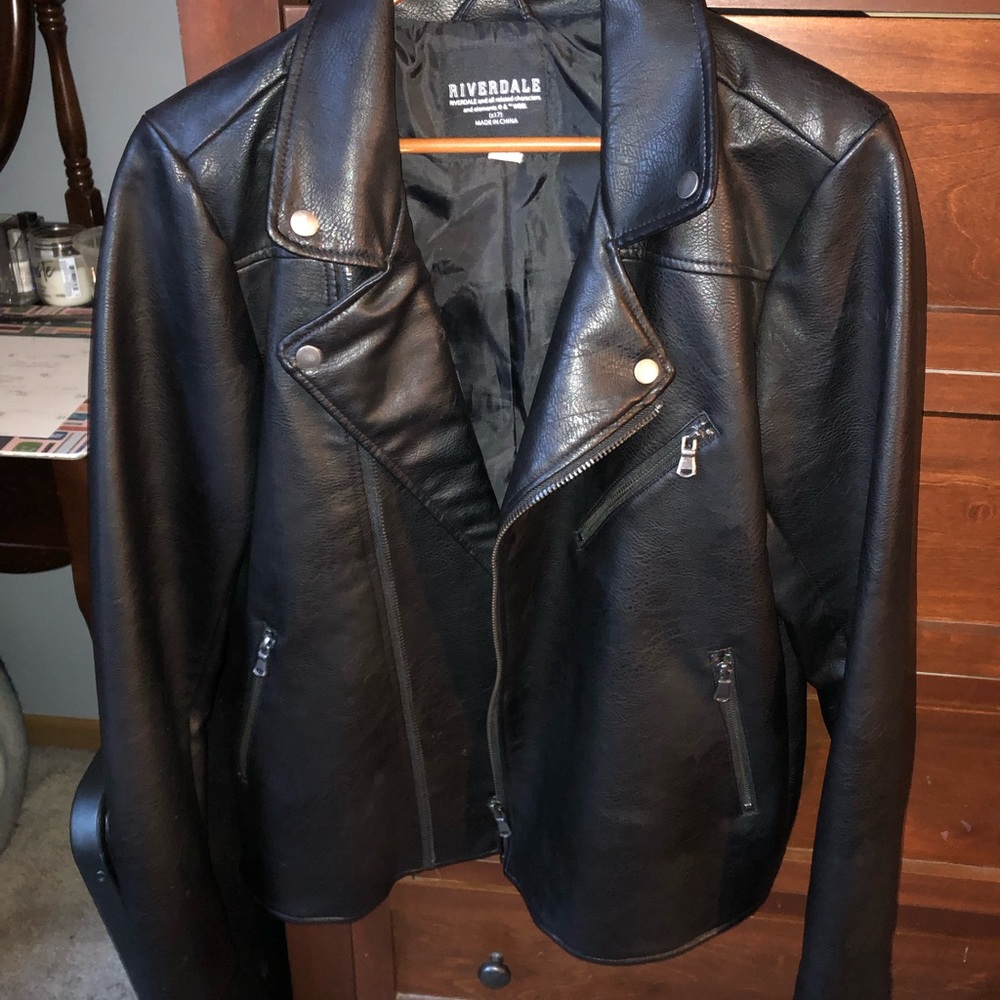 RIVERSIDE Southside Serpents leather (PU) jacket